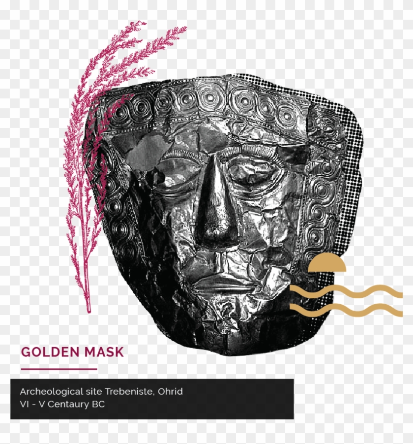 During The Time Of Philip Ii And Alexander The Great - Celtic Mask Clipart