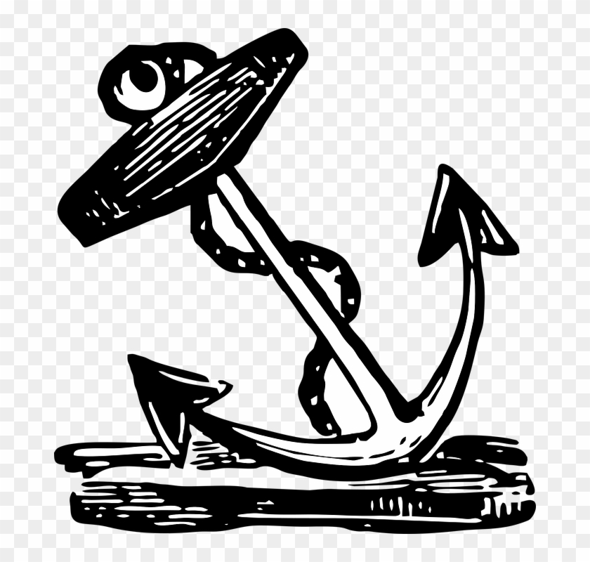 Vintage, Anchor, Navy, Sailor, Nautical, Tattoo - รูป สัก วิน เท จ Clipart