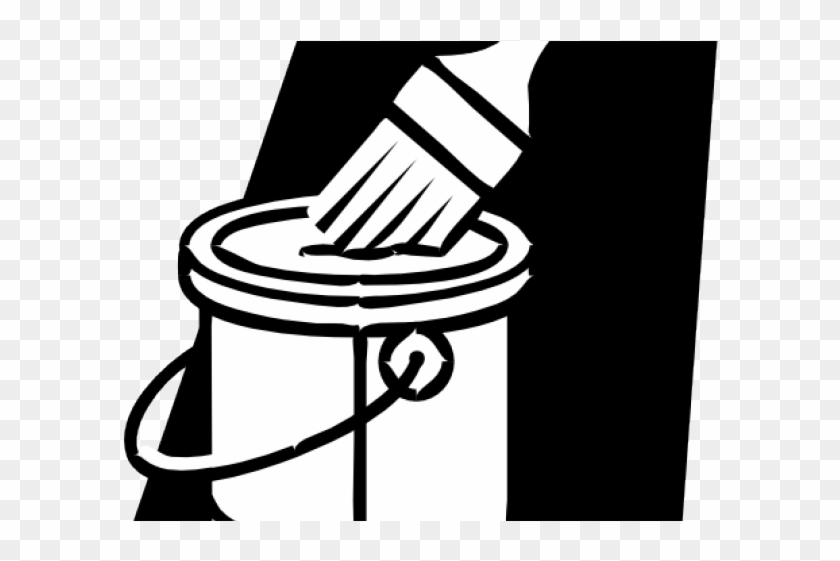 Original - Paint Bucket And Brush Clipart - Png Download