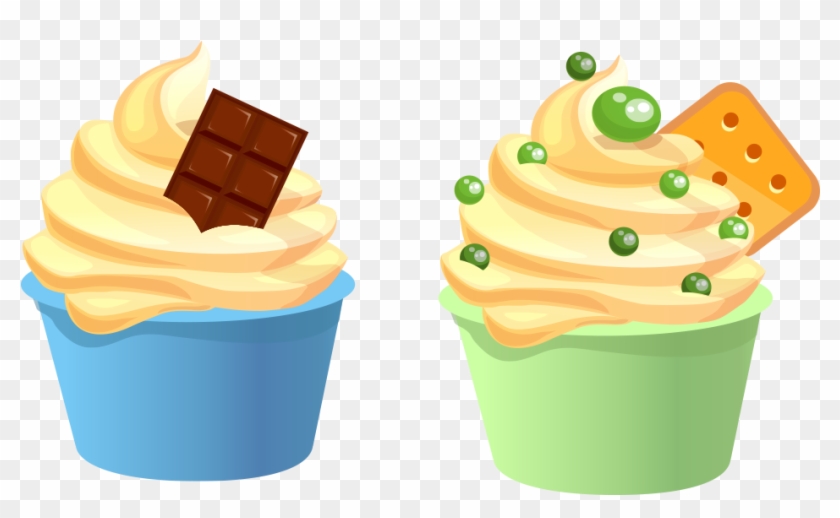 Ice Cream Cone Chocolate Cake Baking Banana - Ice Cream Clipart #5258809