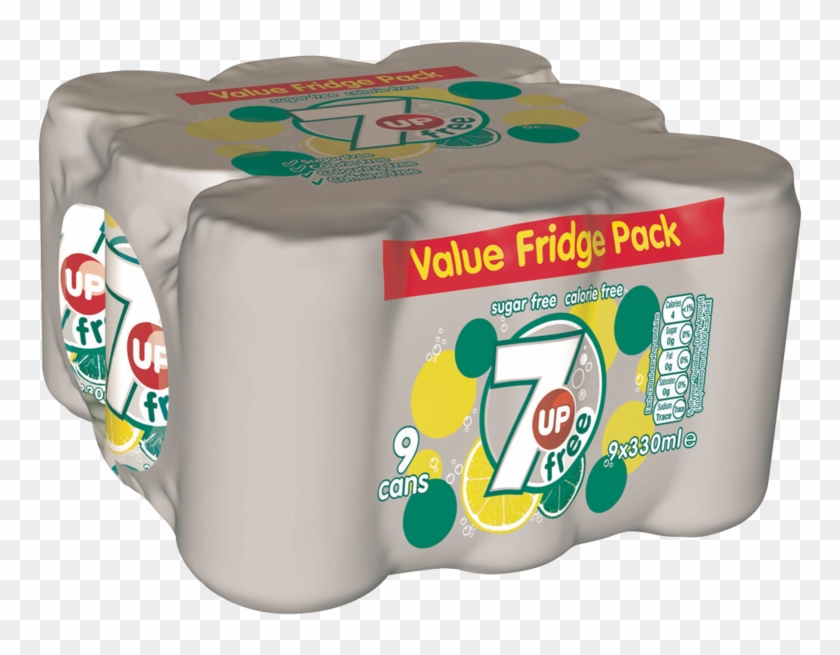 7up Free 9 X 330ml , Png Download Clipart #5260929