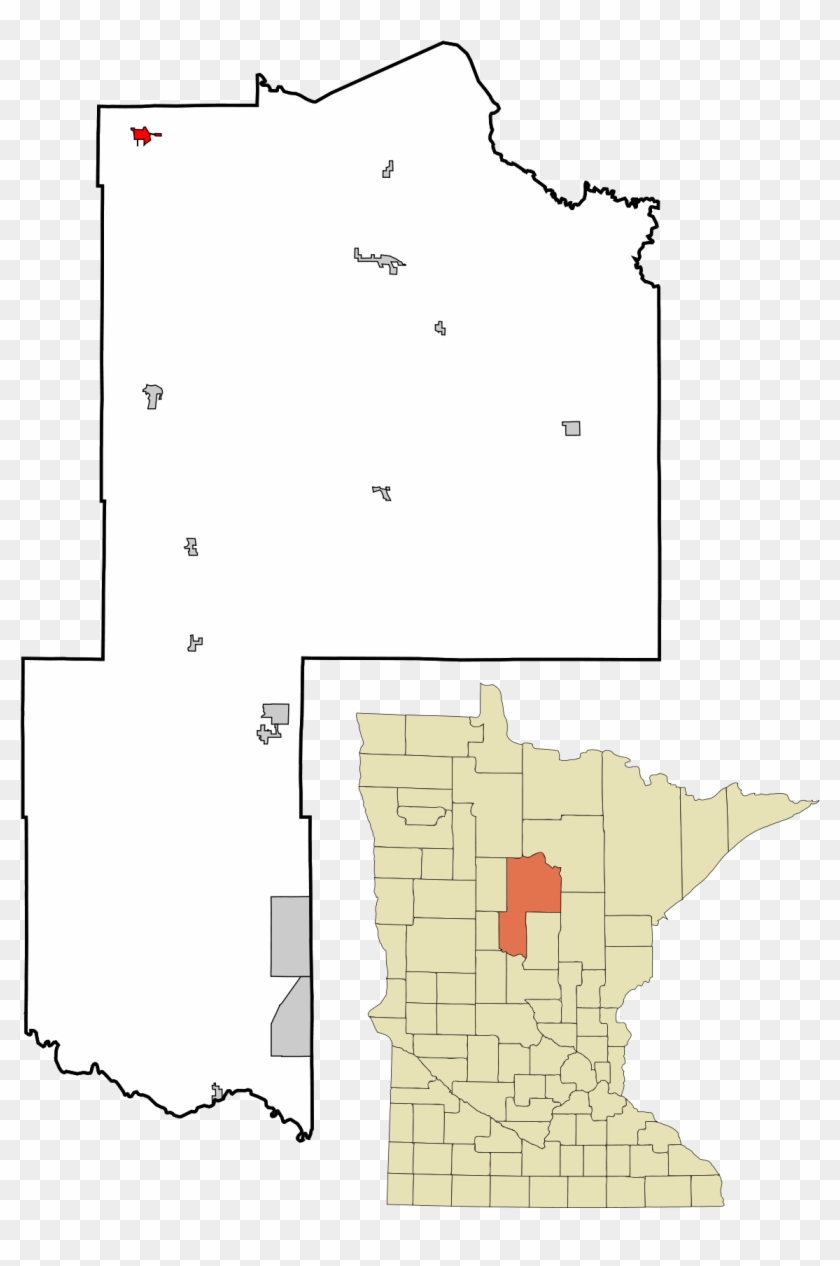 Cass Lake On Map Clipart