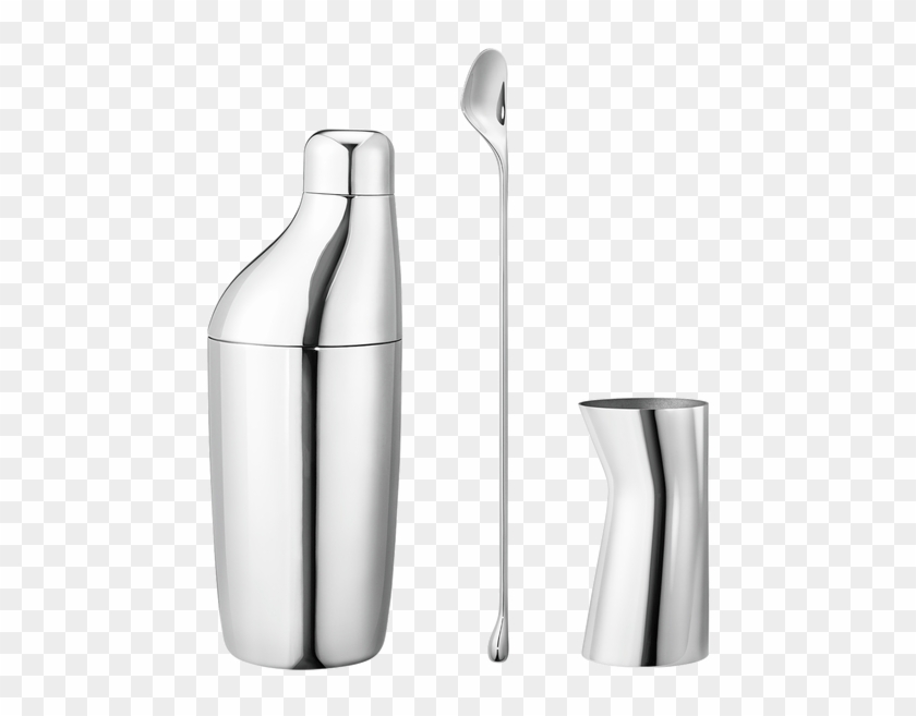 Georg Jensen Sky Shaker W Stirring Spoon W Jigger - Georg Jensen Sky Cocktail Shaker Set Clipart