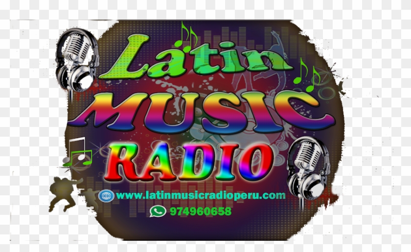 Latin Music Radio - Graphic Design Clipart