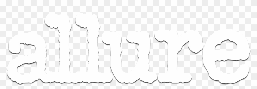 Allure Magazine Logo White Clipart #5261756