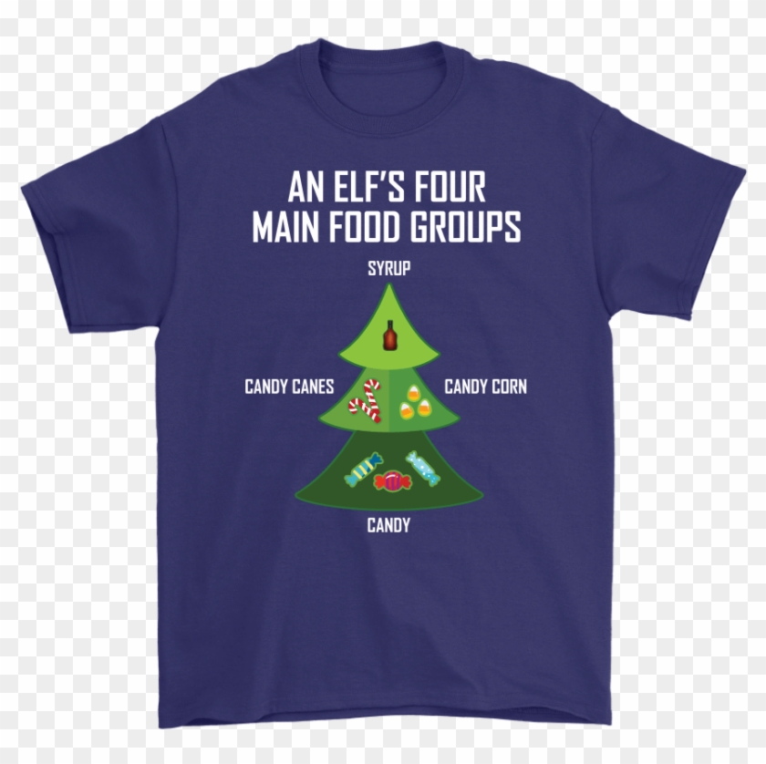 Canada Elf Four Main Food Groups Shirt - Woke Up Feeling Dangerous Clipart #5262260