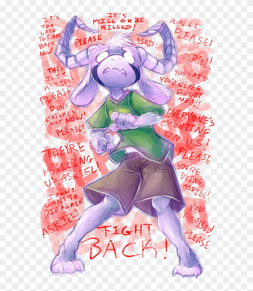It's べ00 Late Totrn Asrt El レレ 「 Please Baplease Now - Asriel With Chara's Soul Clipart #5263044