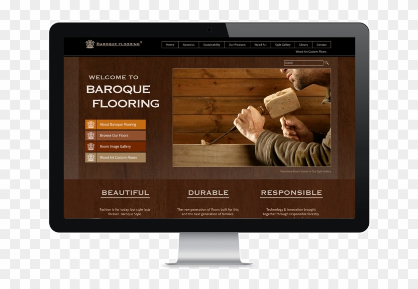 Baroque-flooring - Flat Panel Display Clipart