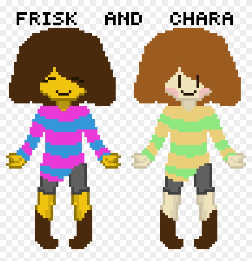 Undertale-frisk And Chara - Bold Letter Clipart