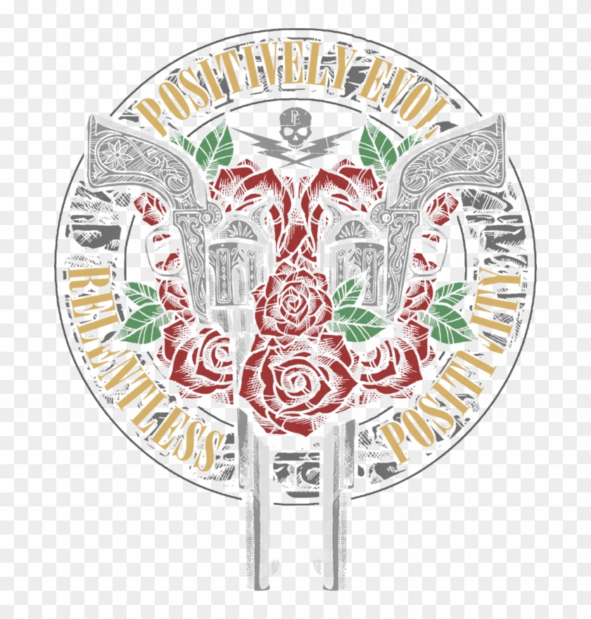Guns And Roses - Illustration Clipart #5263855