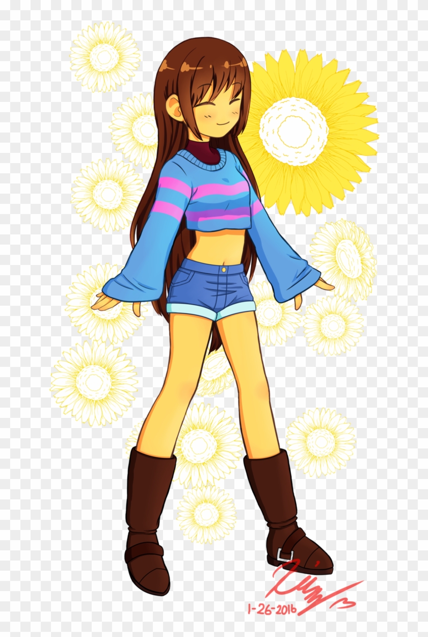 672 X 1187 5 0 - Frisk Girl Clipart #5263916