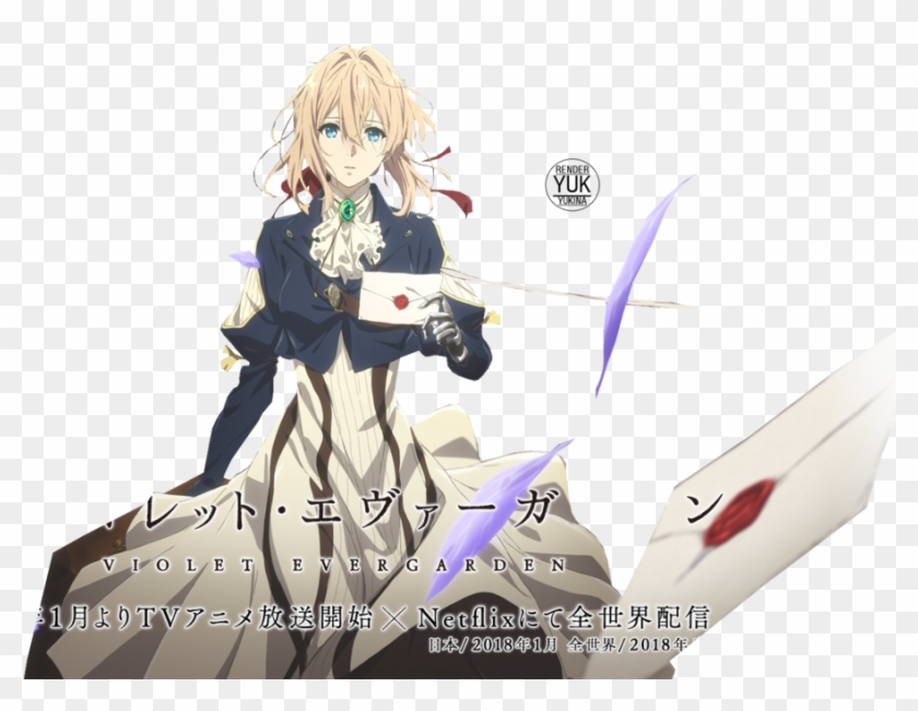 Violet Evergarden Png - Violet Evergarden Render Clipart