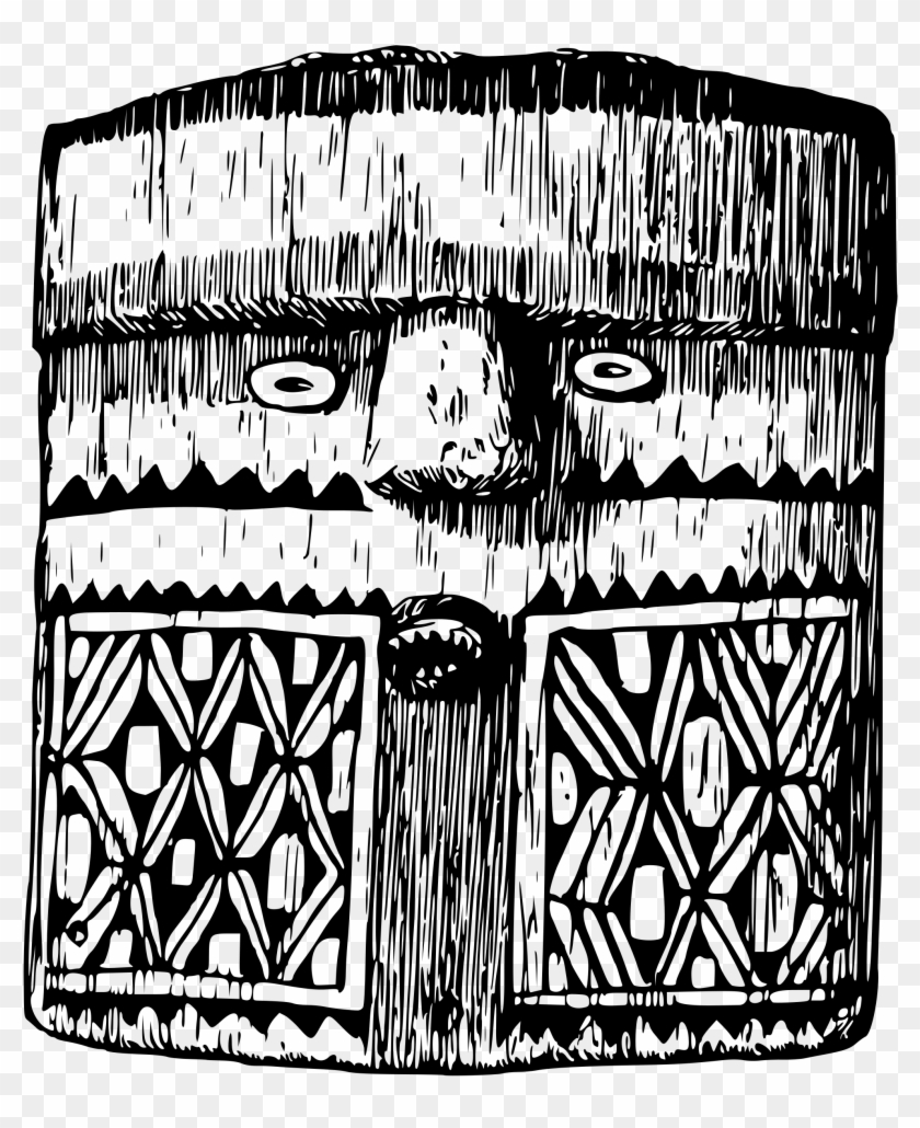 This Free Icons Png Design Of Aweti Mask - Illustration Clipart