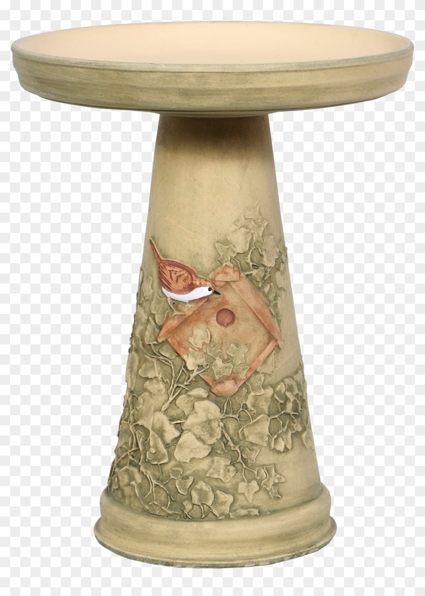 Nesting Wren Birdbath Handcrafted In Roseville, Oh - Bird Bath Clipart