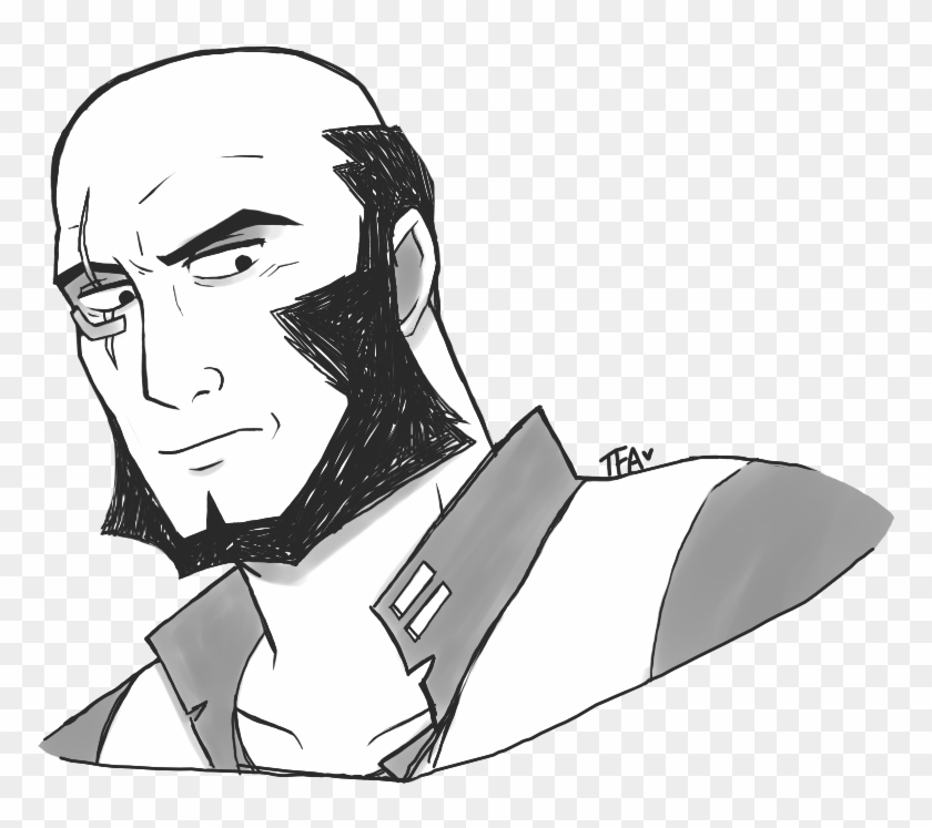 Jet Black Cowboy Bebop Toofreakingawesome 2019 Fanart - Sketch Clipart #5264984