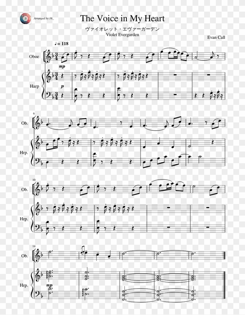 The Voice In My Heart - Mongolian Sheet Music Clipart