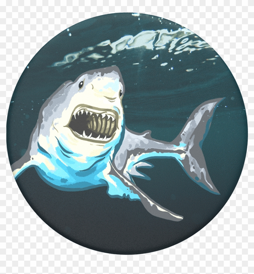 Great White, Popsockets - Great White Shark Clipart