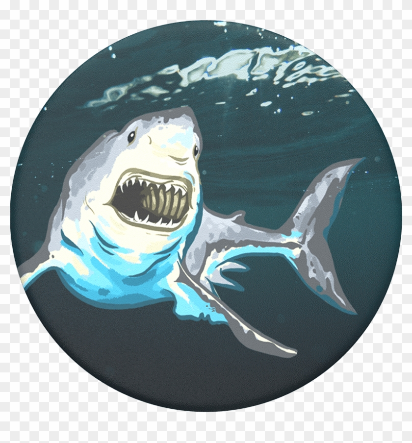 Great White, Popsockets - Great White Shark Clipart #5266092