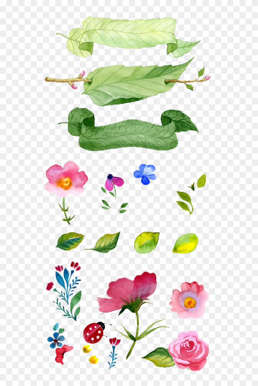 Flower Illustration Watercolor Flowers Painting Hand-painted - Watercolor Painting Clipart