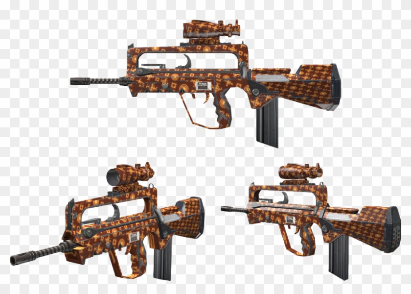 Sf2 Famas Png Download Ranged Weapon Clipart 5266445 Pikpng