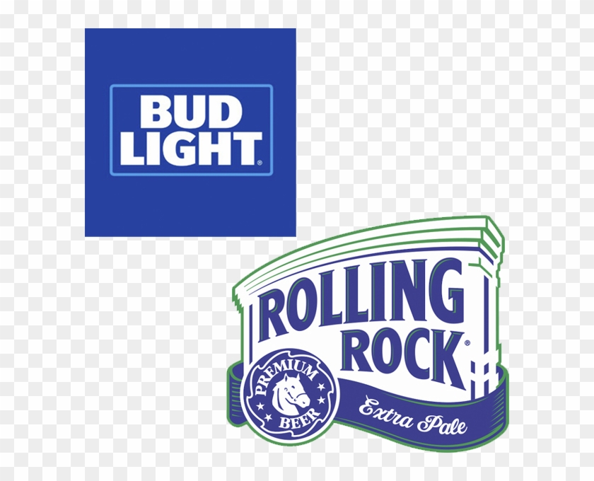 Bud Light & Rolling Rock - Emblem Clipart #5266540