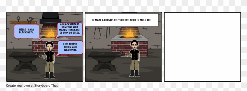 Colonial Job/ Blacksmith - Cartoon Clipart #5266873