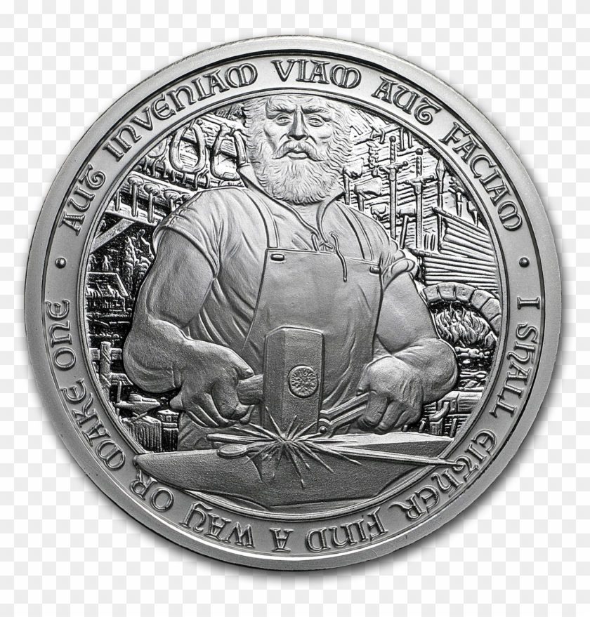 2 Oz Silver Round - Cash Clipart