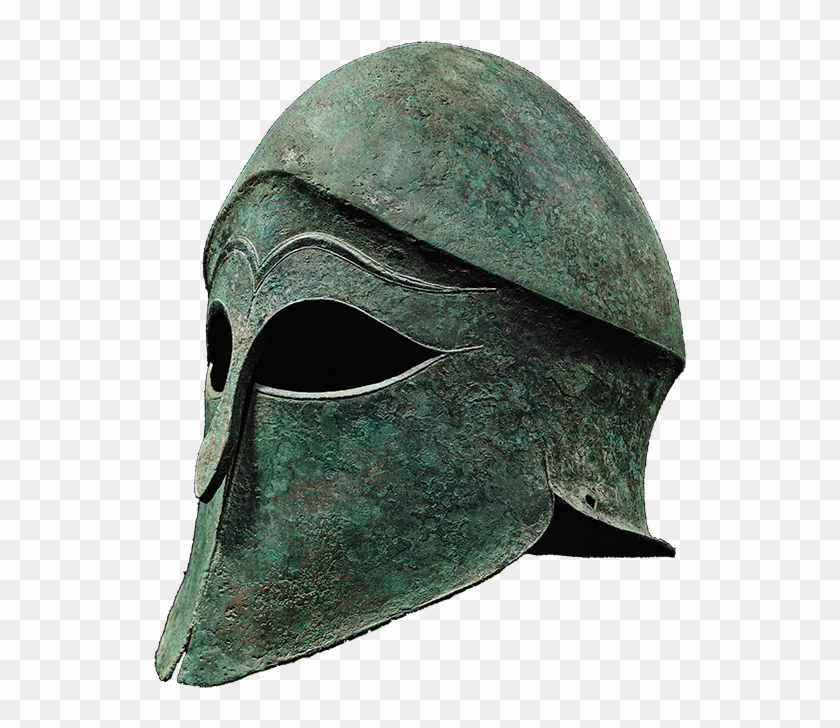 Corinthian Bronze Helmet Early 5th Century Bc - Mask Clipart #5267110
