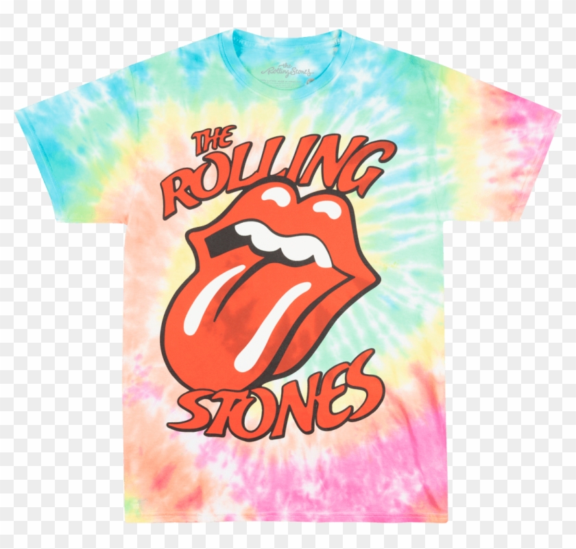The Rolling Stones Forty Licks Tie Dye Tee Rock Music - Rolling Stones Clipart