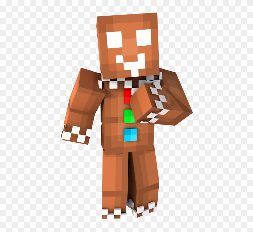 Gingerbread - Candy Minecraft Skin Clipart #5267693