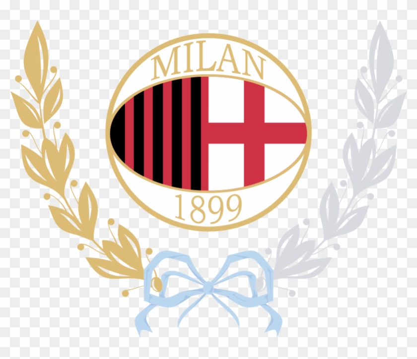 Ac Milan - Ita - - Futbox Ac Milan Emblem Clipart