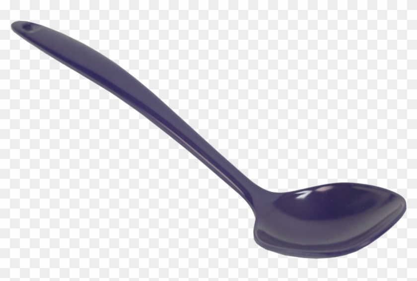Blue Solid Plastic Spoon - Ladle Clipart