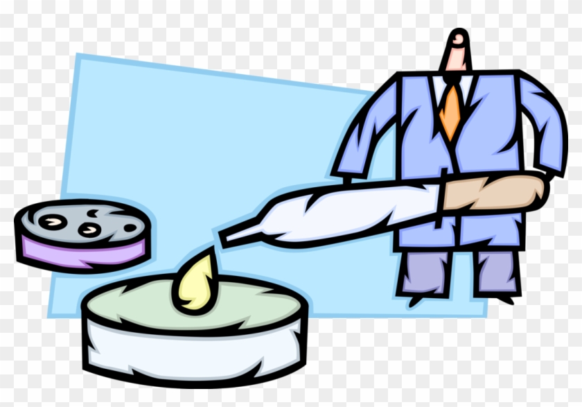 Vector Illustration Of Microbiology Science Researches Clipart