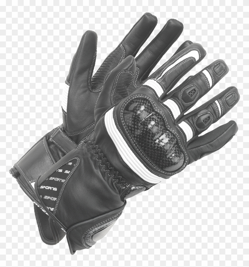 Büse Misano Gloves White - Büse Misano Gloves Clipart #5267923