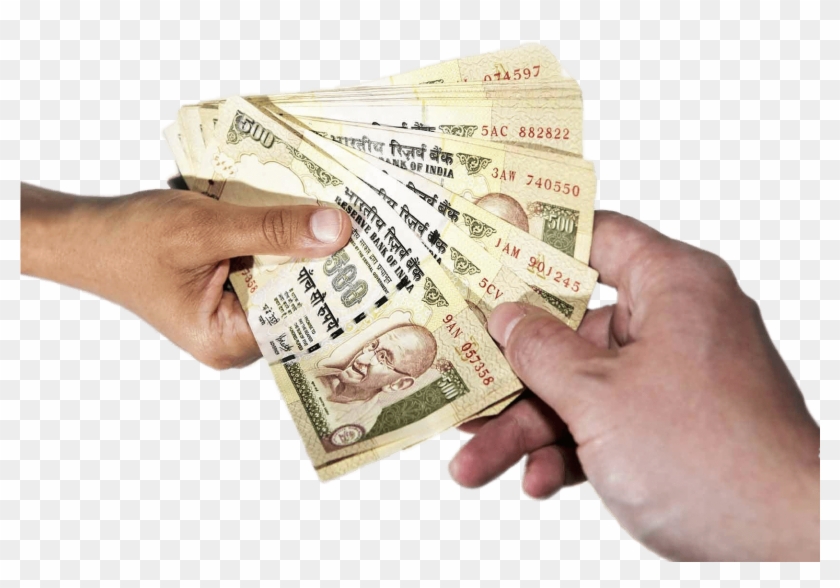 Download - Rupees In Hand Png Clipart #5268071