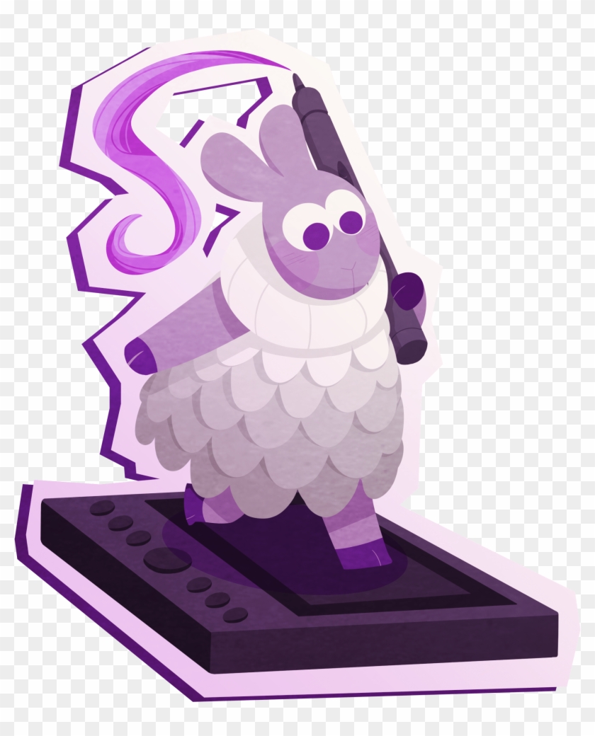 Ewe Crossing - Cartoon Clipart