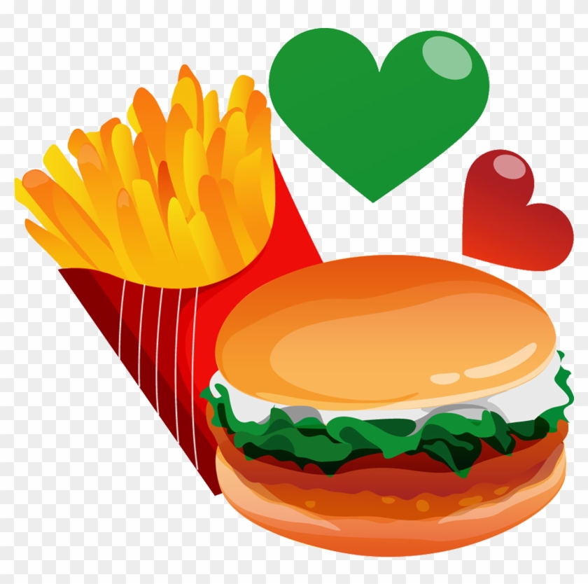 Hamburger French Fries Fast Food Euclidean Vector Clipart #5269596