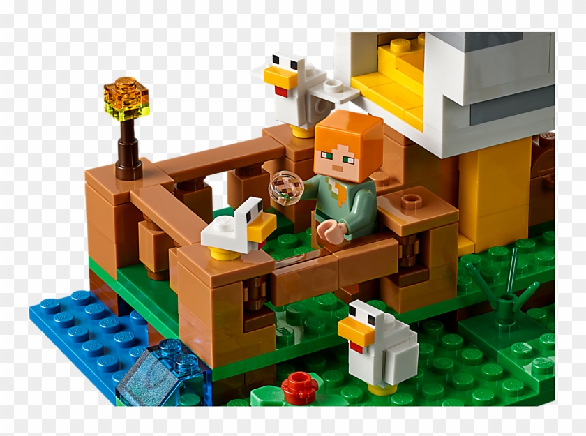 Chicken Farm Minecraft Transparent Background - Chicken Coop Lego Minecraft Clipart
