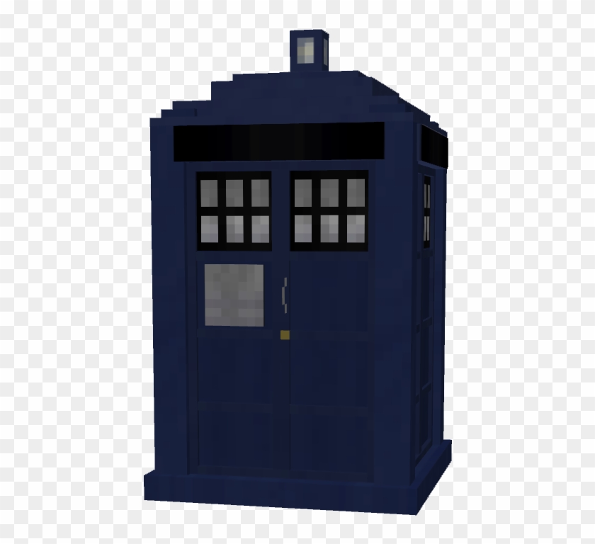 Transparent Tardis Minecraft - Minecraft Tardis Model Clipart