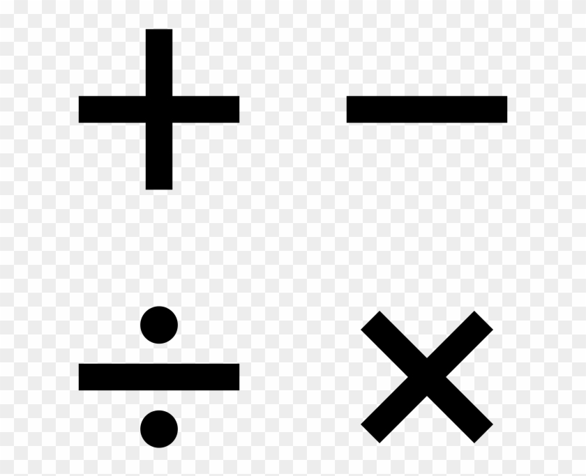 Basic Arithmetic Operators - Math Symbol Transparent Clipart