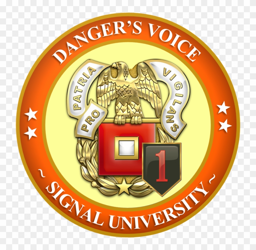 1st Infantry Division Danger's Voice Signal University - Emblem Clipart #5270569
