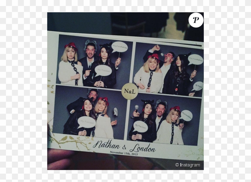 Jennette Mccurdy, Miranda Cosgrove Et Jerry Trainor - Icarly Cast At Nathan's Wedding Clipart