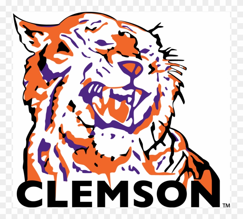 Clemson Tigers Iron On Stickers And Peel-off Decals - Old Clemson Tiger Logo Clipart