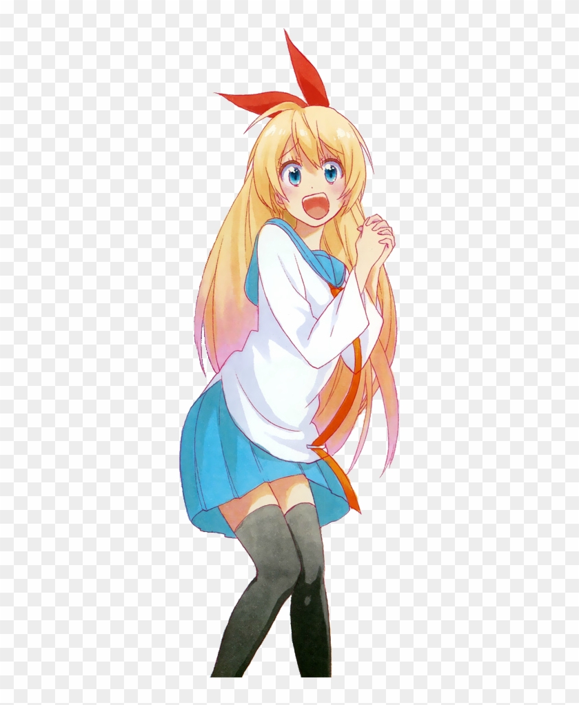 Anime, Raku, And Manga Image - Chitoge Kirisaki White Background Render Clipart #5272016