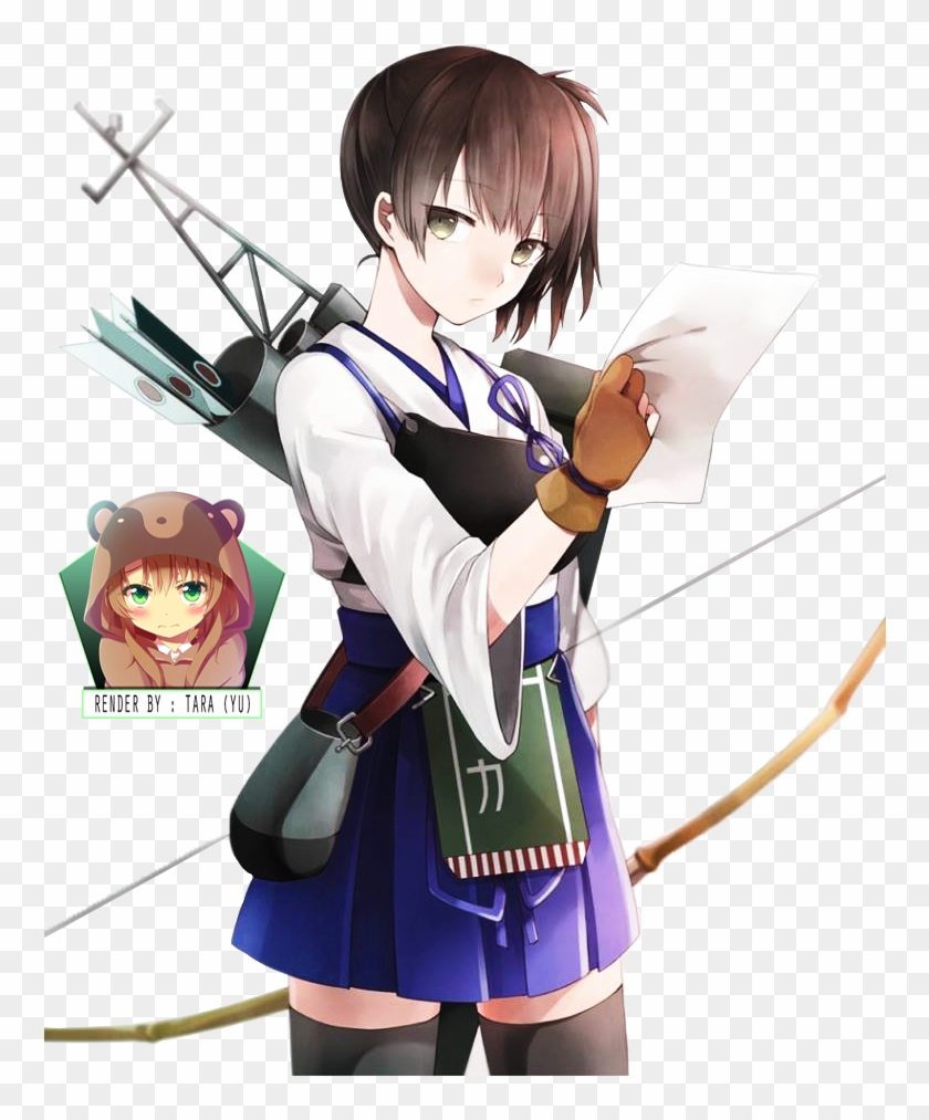 Can Someone Remove The Girl On The Left And Have Kaga - Kaga Kancolle Fan Art Clipart #5272426
