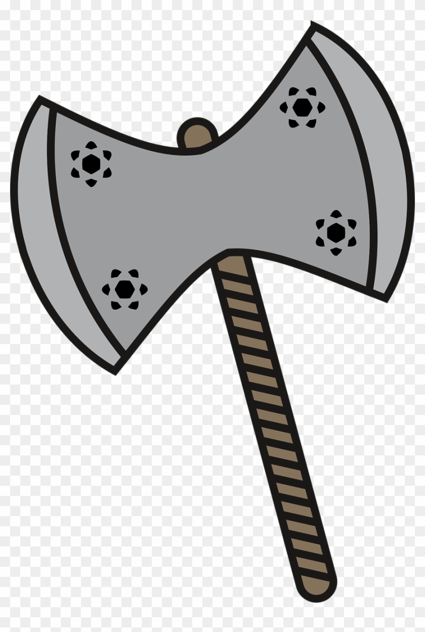 Ax,handle,hack,no Background,viking,melee Weapons,weapon, - Cartoon Axe With No Background Clipart #5272509