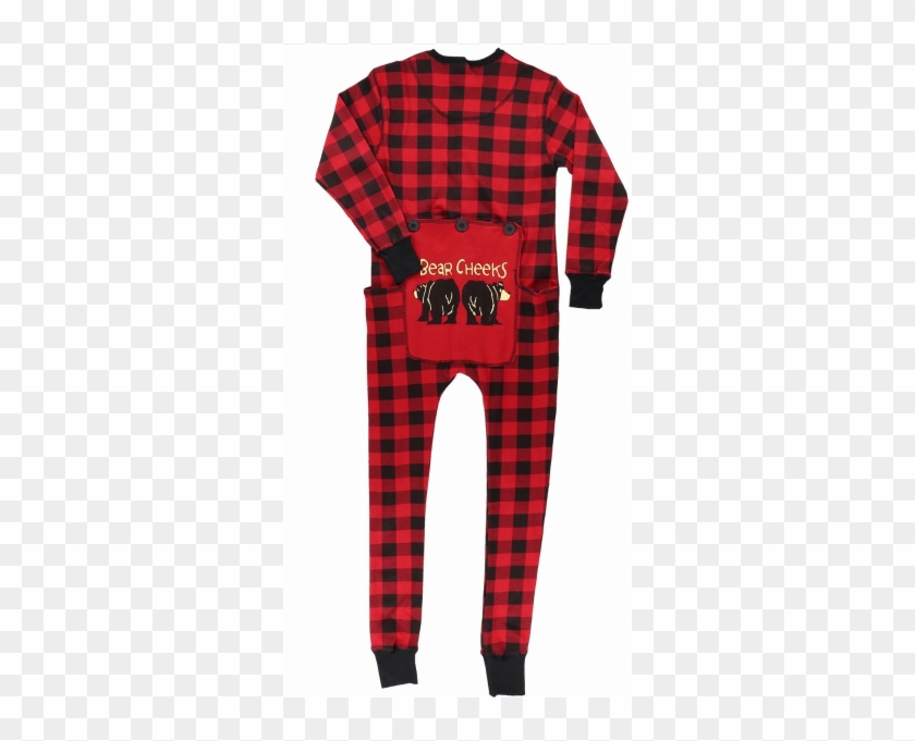 Plaid Bear Cheeks Adult Flapjack Pajamas-l - Pajamas Clipart #5272633