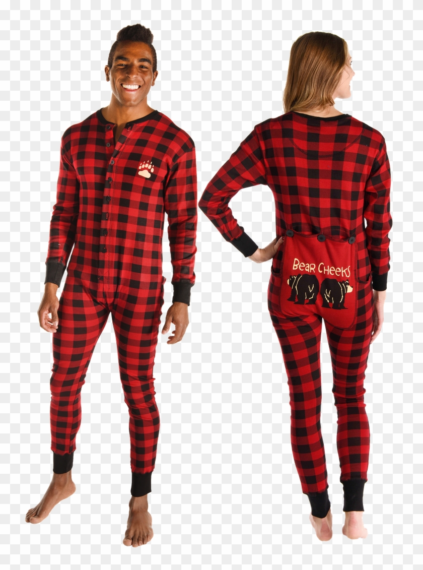 Bear Cheek Plaid - Bear Cheeks Pajamas Clipart #5272773