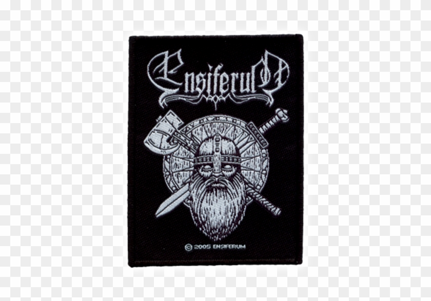 Ensiferum Official Woven Patch Sword And Axe Sew-on - Ensiferum Patch Clipart #5273395