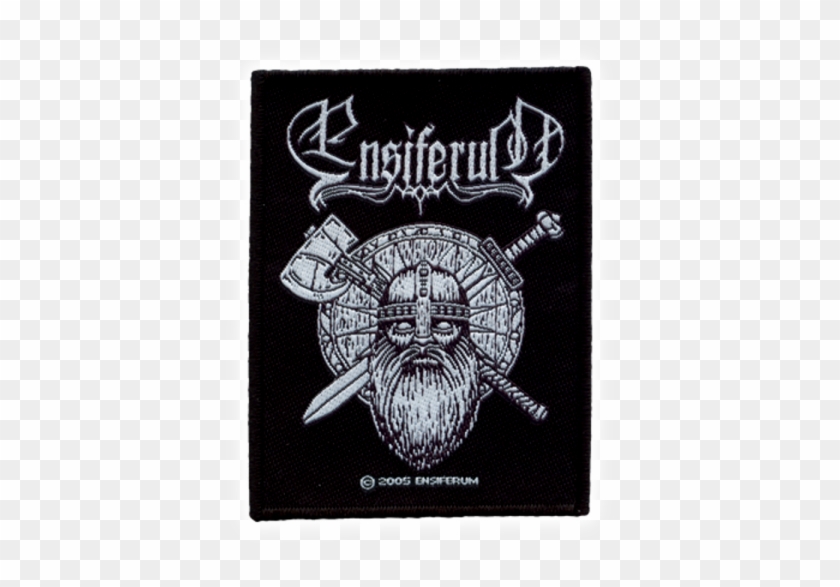 Ensiferum Official Woven Patch Sword And Axe Sew-on - Ensiferum Patch Clipart
